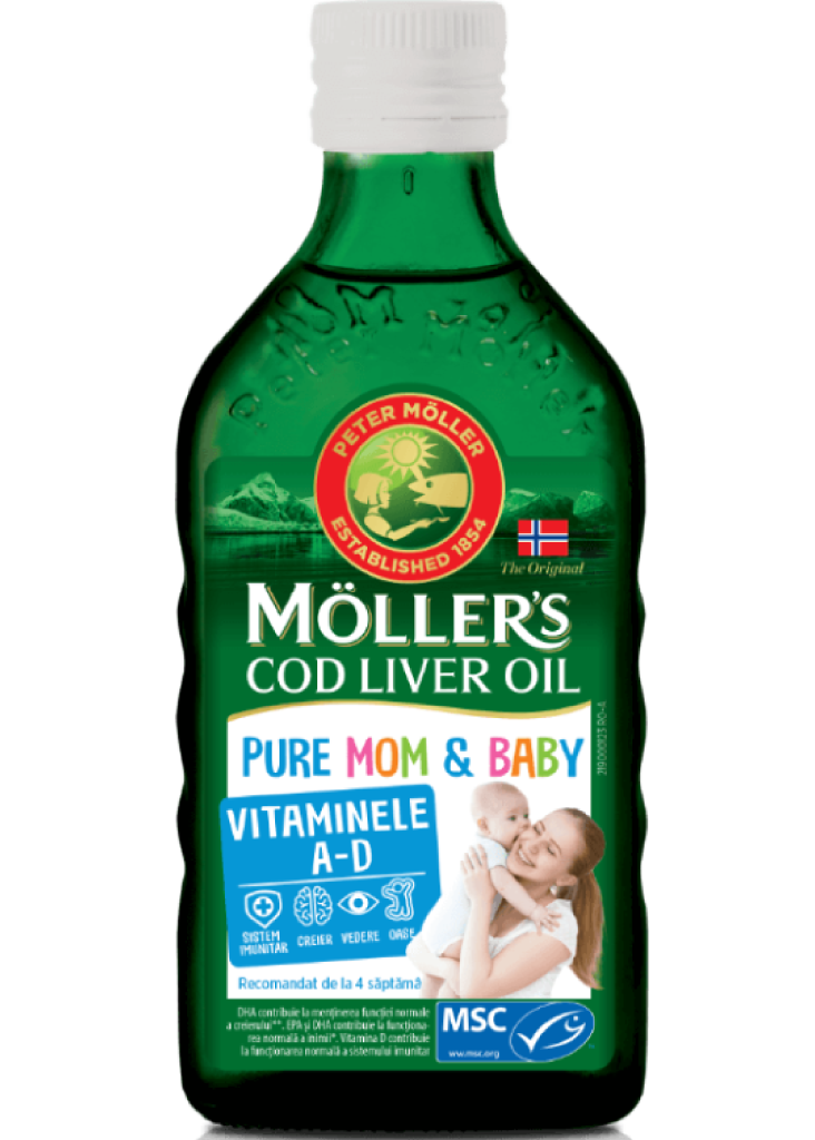 Vaj Mëlçie Merluci Möller’s Pure Mom & Baby