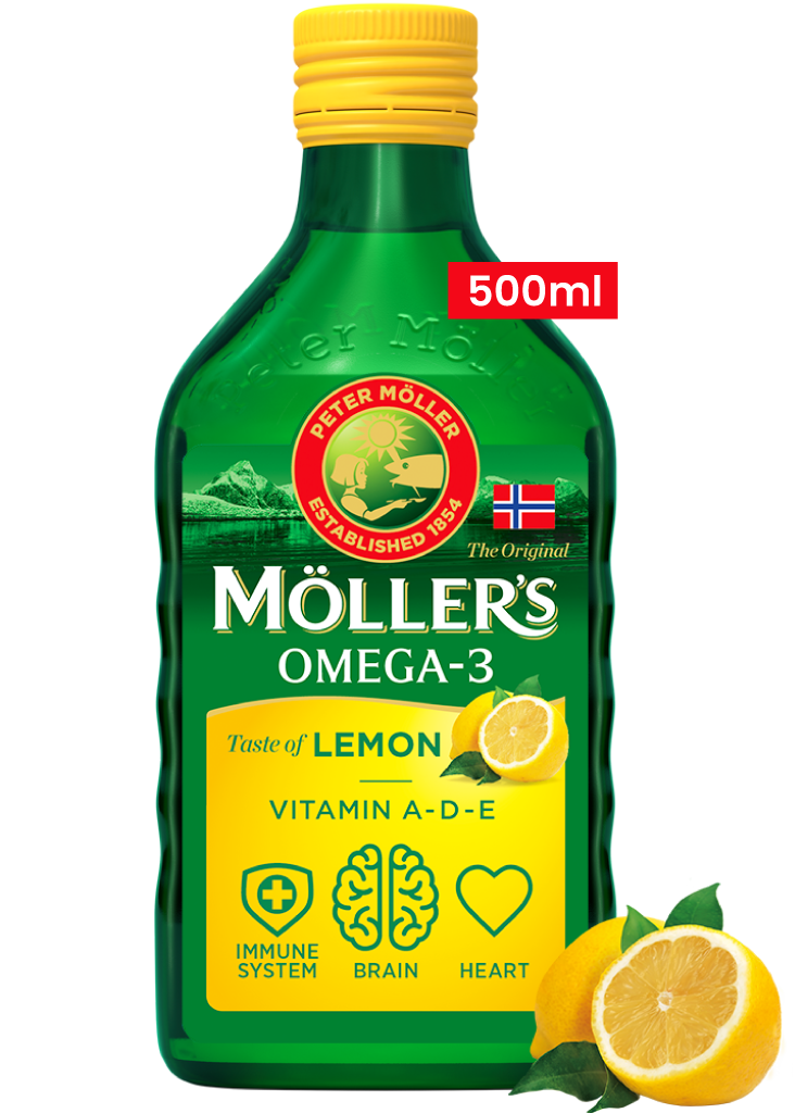 Vaj Mëlçie Merluci Möller’s me Shije Limoni