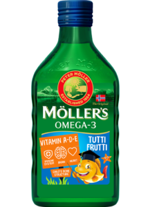 Vaj Mëlçie Merluci Möller’s me shije Tutti Frutti