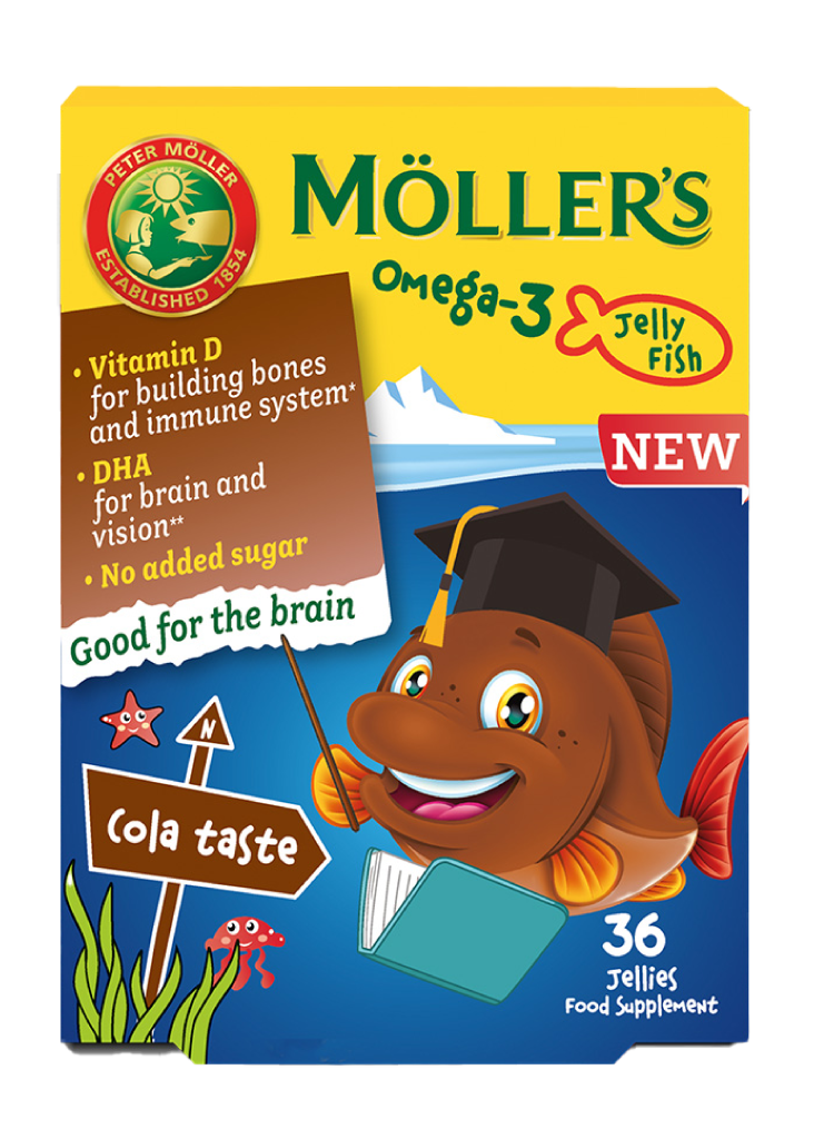 Kapsula Xhelatinoze Möller’s Omega-3 me Shije Kola